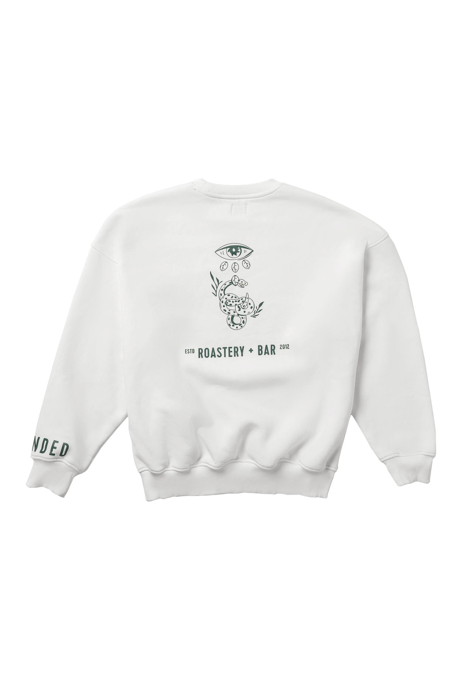 Grounded Collection Oversized White Sweatshirt - Aksesuar görsel 2 | KRONOTROP